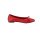 Leder-Ballerina, rot