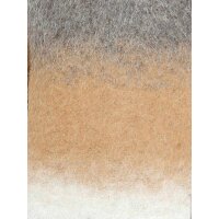 Wollflausch-Kurzmantel, grau-camel