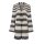Longstrickjacke, grau-offwhite