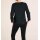 Designer-Jerseyblazer m. Spitze, schwarz