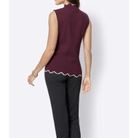 Stricktop, bordeaux-ecru