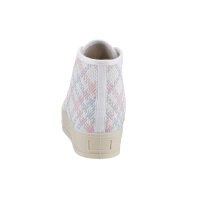 Sneaker with checkered design, rose/ blue