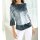 Crushed velvet shirt, ice blue