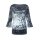 Crushed velvet shirt, ice blue