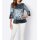 Crushed velvet shirt, ice blue