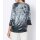 Crushed velvet shirt, ice blue