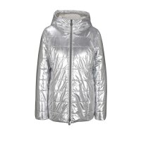 Designer-Outdoorjacke, silberfarben