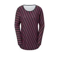 Shirt, schwarz-rot-gestreift