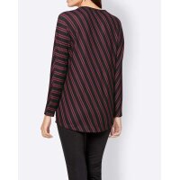 Shirt, schwarz-rot-gestreift