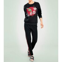 Bluza z haftem, czarna