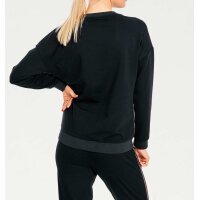 Bluza z haftem, czarna