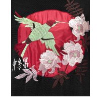 Bluza z haftem, czarna