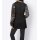 Patchwork long blazer, black-multicolour