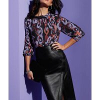 Druckbluse, bunt
