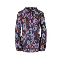 Druckbluse, bunt