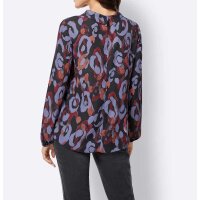Druckbluse, bunt