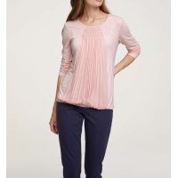 Jerseyshirt m. Chiffon, rosé