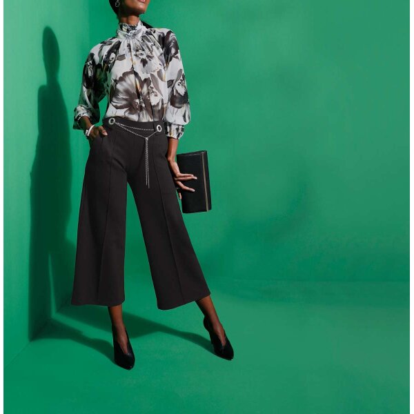 Culotte m. Kettengürtel, schwarz