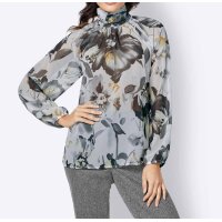 Druckbluse, bunt