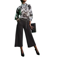 Druckbluse, bunt