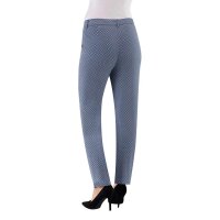 Stretchhose, blau-schwarz-weiß