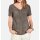 Designer-Ziegenlederbluse, dunkeltaupe