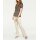 Designer-Ziegenlederbluse, dunkeltaupe