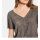 Designer-Ziegenlederbluse, dunkeltaupe