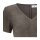 Designer-Ziegenlederbluse, dunkeltaupe