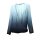 Designer-Chiffontunika, blau