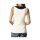 Blusentop m. Spitze, creme-schwarz
