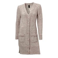 Longstrickjacke, taupe