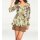 Chiffon-Druckbluse, ecru-camel
