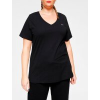 Marken-3er-Pack-Shirt, schwarz+pink+petrol