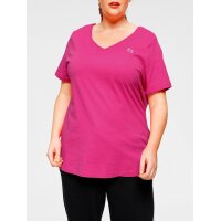 Marken-3er-Pack-Shirt, schwarz+pink+petrol