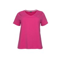 Marken-3er-Pack-Shirt, schwarz+pink+petrol