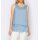 Designer-Lagen-Blusentop, m. Spitze, bleu