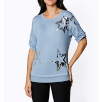 Modal-Shirt, silber-hellblau