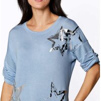 Modal-Shirt, silber-hellblau
