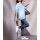 Modal-Shirt, silber-hellblau