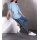 Modal-Shirt, silber-hellblau