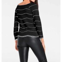 Sweater, black-offwhite