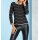 Sweater, black-offwhite