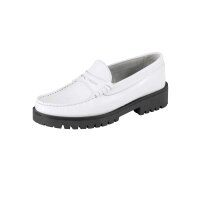Leder-Slipper, weiß