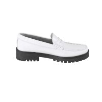 Leather slipper, white