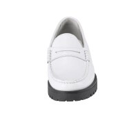Leather slipper, white