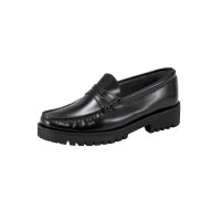 Leder-Slipper, schwarz