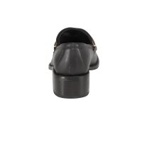 Flechtmusterslipper m. Metallelement, schwarz