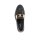 Flechtmusterslipper m. Metallelement, schwarz