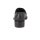 Flechtmusterslipper m. Metallelement, schwarz